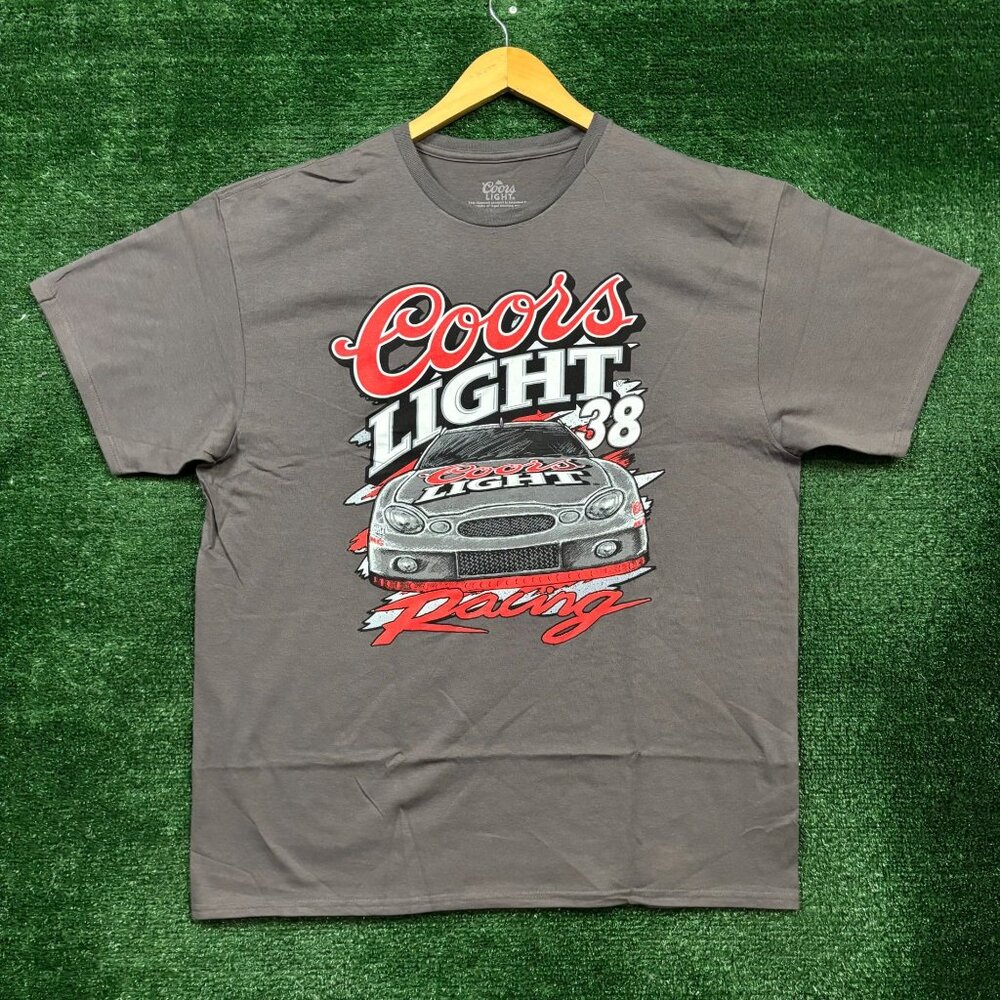 Coors Light Racing 38 Race Car T-Shirt Size Extra Large